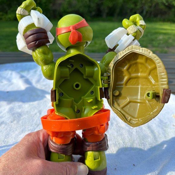 Michelangelo Teenage Mutant Ninja Turtles, Battle Shell, 10 inch - Picture 6 of 7